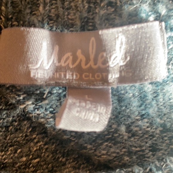🌹Marled Reunited NWOT Green/Blue Sweater size L🌹 - Picture 9 of 10